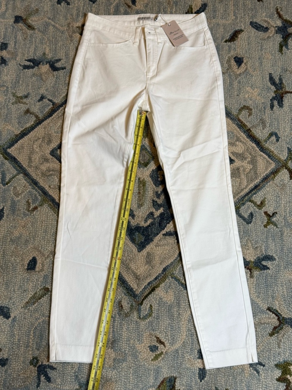 NWT‎ Peter Millar Women’s Luxury Stretch White Skinny Jeans Size 2 High Rise - Picture 5 of 12